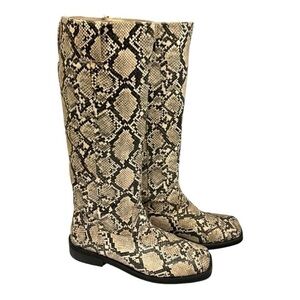 Zara Snakeskin Boots,  40